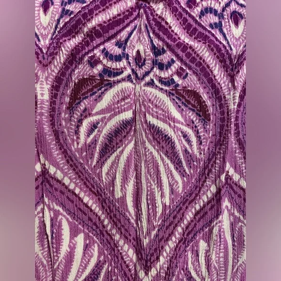 Denim 24/7 Sleeveless Sundress Plus Size 22/24 1X Purple & White - Picture 8 of 13